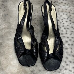 Nine West Black Strappy Sandals